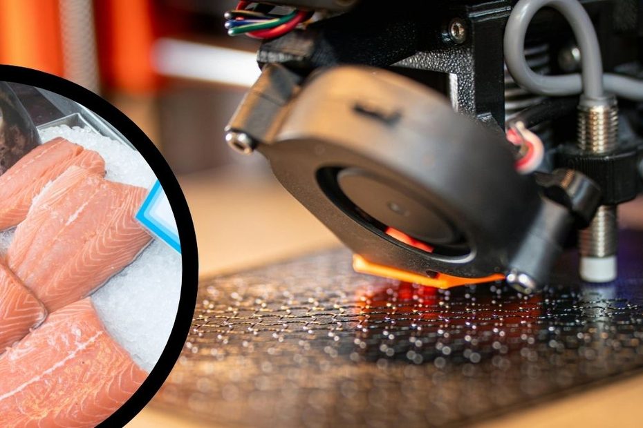 Łosoś z drukarki 3D trafia na półki