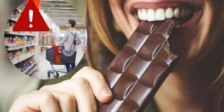 Salmonella w popularnej czekoladzie. Na zdjęciu kobieta jedząca czekoladę