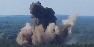 Potężne eksplozje pod Berlinem